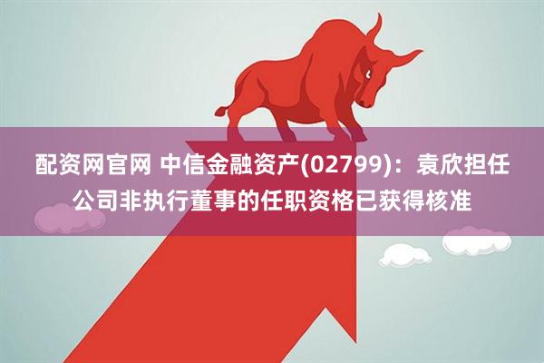 配资网官网 中信金融资产(02799)：袁欣担任公司非执行董事的任职资格已获得核准